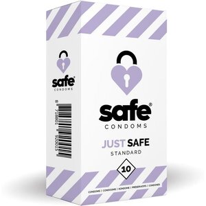 SAFE – Kondome mit silikonbasiertem Gleitmittel – Standard – 10 Stück