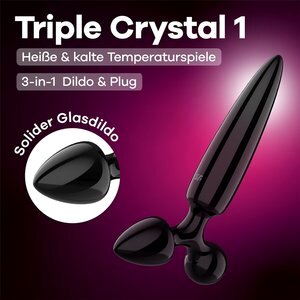 Satisfyer Triple Crystal 1, 21 cm
