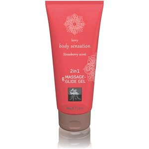 Shiatsu »Erdbeere« 2 in 1 Massage- und Gleitgel 200ml