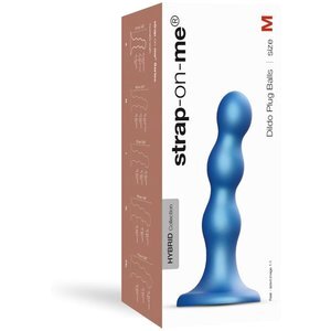 Strap-On-Me - Dildo Plug Balls Metallic Blue M