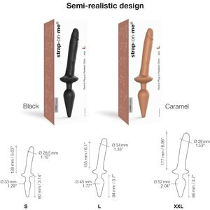 Strap-On-Me - Switch  Plug-in Realistic Dildo Caramel L