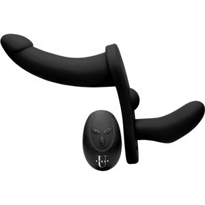 Strap U »Double Take« Doppelstrap-On mit Vibration & Fernbedienung