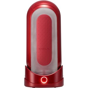 Masturbator plus Heizstab "Flip 0 (Zero) Red Warmer Package"