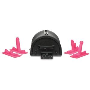 LOVE BOTZ - 50X Saddle Pro Sexmaschine mit 4 Aufsätzen - Schwarz