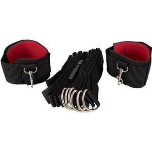 3-teiliges Set „Bett-Fesseln“ mit verstellbarem Gurt und 2 Fesseln