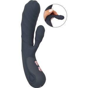 Rabbitvibrator „Oh!“ mit Stimulationsrillen