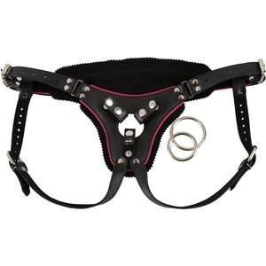 Strap-on-Harness aus Leder, po-frei